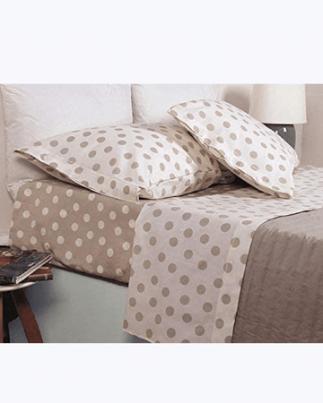 Set Lenzuola in Cotone - Completo Letto con Pois